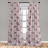 Ambesonne Floral Curtains, Flower Branches Blossoming in Minimalist Design Neutral Botanical, Window Treatments 2 Panel Set for Living Room Bedroom, Pair of – 28″ x 84″, Taupe Grey and Dark Blue Grey(Pink Mauve Eggshell)