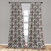 Ambesonne Floral Curtains, Flower Branches Blossoming in Minimalist Design Neutral Botanical, Window Treatments 2 Panel Set for Living Room Bedroom, Pair of – 28″ x 84″, Taupe Grey and Dark Blue Grey(Eggshell Maroon and Seafoam)
