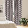 Ambesonne Floral Curtains, Flower Branches Blossoming in Minimalist Design Neutral Botanical, Window Treatments 2 Panel Set for Living Room Bedroom, Pair of – 28″ x 84″, Taupe Grey and Dark Blue Grey(Dimgray)