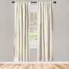 Ambesonne Floral Curtains, Flower Branches Blossoming in Minimalist Design Neutral Botanical, Window Treatments 2 Panel Set for Living Room Bedroom, Pair of – 28″ x 84″, Taupe Grey and Dark Blue Grey(Cream and Pale Sepia)