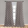 Ambesonne Floral Curtains, Flower Branches Blossoming in Minimalist Design Neutral Botanical, Window Treatments 2 Panel Set for Living Room Bedroom, Pair of – 28″ x 84″, Taupe Grey and Dark Blue Grey(Dimgray)
