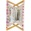 Ambesonne Fuchsia Magazine and Book Holder, Hearts Pattern Valentines Day Themed Design Retro Motifs Vintage Elements, Floor Rack Decor for Interior of Home & Office, 22″ x 19″, Off White Multicolor(Off White Multicolor)