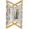 Ambesonne Fuchsia Magazine and Book Holder, Hearts Pattern Valentines Day Themed Design Retro Motifs Vintage Elements, Floor Rack Decor for Interior of Home & Office, 22″ x 19″, Off White Multicolor(Pale Sage Green White)