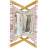 Ambesonne Fuchsia Magazine and Book Holder, Hearts Pattern Valentines Day Themed Design Retro Motifs Vintage Elements, Floor Rack Decor for Interior of Home & Office, 22″ x 19″, Off White Multicolor(Coral White)