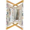 Ambesonne Fuchsia Magazine and Book Holder, Hearts Pattern Valentines Day Themed Design Retro Motifs Vintage Elements, Floor Rack Decor for Interior of Home & Office, 22″ x 19″, Off White Multicolor(White Multicolor)