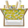 Ambesonne Fuchsia Magazine and Book Holder, Hearts Pattern Valentines Day Themed Design Retro Motifs Vintage Elements, Floor Rack Decor for Interior of Home & Office, 22″ x 19″, Off White Multicolor(Yellow Green White)