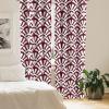 Ambesonne Garden Scene Curtains, Autumn Vibes Romantic Themed Monochrome Daisy Pattern Neutral Art, Window Treatments 2 Panel Set for Living Room Bedroom, Pair of – 28″ x 95″, Charcoal Grey Eggshell(Maroon and White)