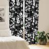 Ambesonne Garden Scene Curtains, Autumn Vibes Romantic Themed Monochrome Daisy Pattern Neutral Art, Window Treatments 2 Panel Set for Living Room Bedroom, Pair of – 28″ x 95″, Charcoal Grey Eggshell(Charcoal Grey White)