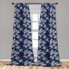 Ambesonne Garden Scene Curtains, Autumn Vibes Romantic Themed Monochrome Daisy Pattern Neutral Art, Window Treatments 2 Panel Set for Living Room Bedroom, Pair of – 28″ x 95″, Charcoal Grey Eggshell(Dark Pink Dark Lavender)