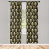 Ambesonne Garden Scene Curtains, Autumn Vibes Romantic Themed Monochrome Daisy Pattern Neutral Art, Window Treatments 2 Panel Set for Living Room Bedroom, Pair of – 28″ x 95″, Charcoal Grey Eggshell(Charcoal Grey Mustard)