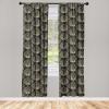 Ambesonne Garden Scene Curtains, Autumn Vibes Romantic Themed Monochrome Daisy Pattern Neutral Art, Window Treatments 2 Panel Set for Living Room Bedroom, Pair of – 28″ x 95″, Charcoal Grey Eggshell(Charcoal Grey)