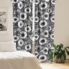 Ambesonne Garden Scene Curtains, Autumn Vibes Romantic Themed Monochrome Daisy Pattern Neutral Art, Window Treatments 2 Panel Set for Living Room Bedroom, Pair of – 28″ x 95″, Charcoal Grey Eggshell(Charcoal Grey Eggshell)