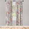 Ambesonne Garden Scene Curtains, Autumn Vibes Romantic Themed Monochrome Daisy Pattern Neutral Art, Window Treatments 2 Panel Set for Living Room Bedroom, Pair of – 28″ x 95″, Charcoal Grey Eggshell(Pale Purpleblue Off White)