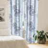 Ambesonne Garden Scene Curtains, Autumn Vibes Romantic Themed Monochrome Daisy Pattern Neutral Art, Window Treatments 2 Panel Set for Living Room Bedroom, Pair of – 28″ x 95″, Charcoal Grey Eggshell(Pale Azure Blue White)
