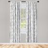 Ambesonne Garden Scene Curtains, Autumn Vibes Romantic Themed Monochrome Daisy Pattern Neutral Art, Window Treatments 2 Panel Set for Living Room Bedroom, Pair of – 28″ x 95″, Charcoal Grey Eggshell(Charcoal Grey and White)