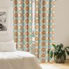 Ambesonne Garden Scene Curtains, Autumn Vibes Romantic Themed Monochrome Daisy Pattern Neutral Art, Window Treatments 2 Panel Set for Living Room Bedroom, Pair of – 28″ x 95″, Charcoal Grey Eggshell(Burnt Sienna Cadet Blue)
