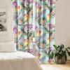 Ambesonne Garden Scene Curtains, Autumn Vibes Romantic Themed Monochrome Daisy Pattern Neutral Art, Window Treatments 2 Panel Set for Living Room Bedroom, Pair of – 28″ x 95″, Charcoal Grey Eggshell(Mint Green Multicolor)