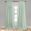 Ambesonne Garden Scene Curtains, Autumn Vibes Romantic Themed Monochrome Daisy Pattern Neutral Art, Window Treatments 2 Panel Set for Living Room Bedroom, Pair of – 28″ x 95″, Charcoal Grey Eggshell(Mint Green and White)