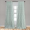 Ambesonne Garden Scene Curtains, Autumn Vibes Romantic Themed Monochrome Daisy Pattern Neutral Art, Window Treatments 2 Panel Set for Living Room Bedroom, Pair of – 28″ x 95″, Charcoal Grey Eggshell(Cadet Blue and Eggshell)