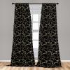 Ambesonne Garden Scene Curtains, Autumn Vibes Romantic Themed Monochrome Daisy Pattern Neutral Art, Window Treatments 2 Panel Set for Living Room Bedroom, Pair of – 28″ x 95″, Charcoal Grey Eggshell(Charcoal Grey and Mustard)