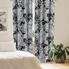Ambesonne Garden Scene Curtains, Autumn Vibes Romantic Themed Monochrome Daisy Pattern Neutral Art, Window Treatments 2 Panel Set for Living Room Bedroom, Pair of – 28″ x 95″, Charcoal Grey Eggshell(Charcoal Grey and Pale Grey)