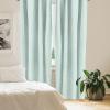 Ambesonne Garden Scene Curtains, Autumn Vibes Romantic Themed Monochrome Daisy Pattern Neutral Art, Window Treatments 2 Panel Set for Living Room Bedroom, Pair of – 28″ x 95″, Charcoal Grey Eggshell(Mint Green)