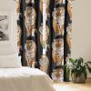 Ambesonne Garden Scene Curtains, Autumn Vibes Romantic Themed Monochrome Daisy Pattern Neutral Art, Window Treatments 2 Panel Set for Living Room Bedroom, Pair of – 28″ x 95″, Charcoal Grey Eggshell(Charcoal Grey Amber)