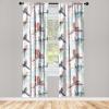 Ambesonne Garden Scene Curtains, Autumn Vibes Romantic Themed Monochrome Daisy Pattern Neutral Art, Window Treatments 2 Panel Set for Living Room Bedroom, Pair of – 28″ x 95″, Charcoal Grey Eggshell(Multicolor White)