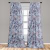 Ambesonne Garden Scene Curtains, Soft Tones Flowers Boho Pattern Springtime Inspired Neutral Art, Window Treatments 2 Panel Set for Living Room Bedroom, Pair of – 28″ x 95″, Lavender Blue Warm Taupe(Pale Ceil Blue and Lavender)