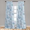 Ambesonne Garden Scene Curtains, Soft Tones Flowers Boho Pattern Springtime Inspired Neutral Art, Window Treatments 2 Panel Set for Living Room Bedroom, Pair of – 28″ x 95″, Lavender Blue Warm Taupe(Sea Blue Soft Blue)