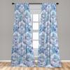 Ambesonne Garden Scene Curtains, Soft Tones Flowers Boho Pattern Springtime Inspired Neutral Art, Window Treatments 2 Panel Set for Living Room Bedroom, Pair of – 28″ x 95″, Lavender Blue Warm Taupe(Dark Seafoam White Lilac)
