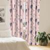 Ambesonne Garden Scene Curtains, Soft Tones Flowers Boho Pattern Springtime Inspired Neutral Art, Window Treatments 2 Panel Set for Living Room Bedroom, Pair of – 28″ x 95″, Lavender Blue Warm Taupe(Blush Dark Indigo)