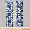Ambesonne Garden Scene Curtains, Soft Tones Flowers Boho Pattern Springtime Inspired Neutral Art, Window Treatments 2 Panel Set for Living Room Bedroom, Pair of – 28″ x 95″, Lavender Blue Warm Taupe(Indigo and Pale Blue)