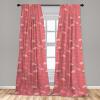 Ambesonne Garden Scene Curtains, Soft Tones Flowers Boho Pattern Springtime Inspired Neutral Art, Window Treatments 2 Panel Set for Living Room Bedroom, Pair of – 28″ x 95″, Lavender Blue Warm Taupe(Pastel Pink Pale Pink)