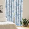 Ambesonne Garden Scene Curtains, Soft Tones Flowers Boho Pattern Springtime Inspired Neutral Art, Window Treatments 2 Panel Set for Living Room Bedroom, Pair of – 28″ x 95″, Lavender Blue Warm Taupe(Sea Blue Soft Blue)