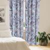 Ambesonne Garden Scene Curtains, Soft Tones Flowers Boho Pattern Springtime Inspired Neutral Art, Window Treatments 2 Panel Set for Living Room Bedroom, Pair of – 28″ x 95″, Lavender Blue Warm Taupe(Pale Ceil Blue and Lavender)
