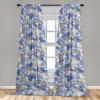 Ambesonne Garden Scene Curtains, Soft Tones Flowers Boho Pattern Springtime Inspired Neutral Art, Window Treatments 2 Panel Set for Living Room Bedroom, Pair of – 28″ x 95″, Lavender Blue Warm Taupe(Dark Lavender Champagne)