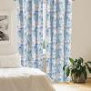 Ambesonne Garden Scene Curtains, Soft Tones Flowers Boho Pattern Springtime Inspired Neutral Art, Window Treatments 2 Panel Set for Living Room Bedroom, Pair of – 28″ x 95″, Lavender Blue Warm Taupe(Pale Blue Pale Peach)