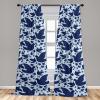 Ambesonne Garden Scene Curtains, Soft Tones Flowers Boho Pattern Springtime Inspired Neutral Art, Window Treatments 2 Panel Set for Living Room Bedroom, Pair of – 28″ x 95″, Lavender Blue Warm Taupe(Indigo and Pale Blue)