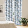 Ambesonne Garden Scene Curtains, Soft Tones Flowers Boho Pattern Springtime Inspired Neutral Art, Window Treatments 2 Panel Set for Living Room Bedroom, Pair of – 28″ x 95″, Lavender Blue Warm Taupe(Pale Sky Blue White)