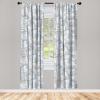 Ambesonne Garden Scene Curtains, Soft Tones Flowers Boho Pattern Springtime Inspired Neutral Art, Window Treatments 2 Panel Set for Living Room Bedroom, Pair of – 28″ x 95″, Lavender Blue Warm Taupe(Soft Blue and Dark Purple)