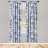 Ambesonne Garden Scene Curtains, Soft Tones Flowers Boho Pattern Springtime Inspired Neutral Art, Window Treatments 2 Panel Set for Living Room Bedroom, Pair of – 28″ x 95″, Lavender Blue Warm Taupe(Dark Lavender Champagne)