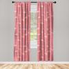 Ambesonne Garden Scene Curtains, Soft Tones Flowers Boho Pattern Springtime Inspired Neutral Art, Window Treatments 2 Panel Set for Living Room Bedroom, Pair of – 28″ x 95″, Lavender Blue Warm Taupe(Pastel Pink Pale Pink)
