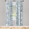 Ambesonne Garden Scene Curtains, Soft Tones Flowers Boho Pattern Springtime Inspired Neutral Art, Window Treatments 2 Panel Set for Living Room Bedroom, Pair of – 28″ x 95″, Lavender Blue Warm Taupe(Teal Off White and Pale Grey)
