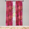 Ambesonne Garden Scene Curtains, Springtime Neutral Boho Pastel Colors Sketch Art of Minimalist Flowers Vintage, Window Treatments 2 Panel Set for Living Room Bedroom, Pair of – 28″ x 63″, Rose White(Hot Pink Coral Maroon)