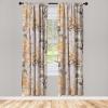 Ambesonne Garden Scene Curtains, Springtime Neutral Boho Pastel Colors Sketch Art of Minimalist Flowers Vintage, Window Treatments 2 Panel Set for Living Room Bedroom, Pair of – 28″ x 63″, Rose White(Purple Grey and Amber)