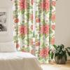 Ambesonne Garden Scene Curtains, Springtime Neutral Boho Pastel Colors Sketch Art of Minimalist Flowers Vintage, Window Treatments 2 Panel Set for Living Room Bedroom, Pair of – 28″ x 63″, Rose White(Dark Pink Pistachio Green)