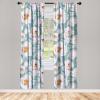 Ambesonne Garden Scene Curtains, Springtime Neutral Boho Pastel Colors Sketch Art of Minimalist Flowers Vintage, Window Treatments 2 Panel Set for Living Room Bedroom, Pair of – 28″ x 63″, Rose White(Cadet Blue Pale Mauve)