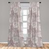 Ambesonne Garden Scene Curtains, Springtime Neutral Boho Pastel Colors Sketch Art of Minimalist Flowers Vintage, Window Treatments 2 Panel Set for Living Room Bedroom, Pair of – 28″ x 63″, Rose White(Pale Purpleblue and Eggshell)