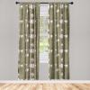 Ambesonne Garden Scene Curtains, Springtime Neutral Boho Pastel Colors Sketch Art of Minimalist Flowers Vintage, Window Treatments 2 Panel Set for Living Room Bedroom, Pair of – 28″ x 63″, Rose White(Khaki Soft Pink)